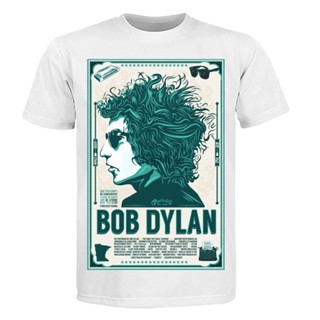 เสื้อวินเทจชาย เสื้อยืด Bob Dylan ขนาดเสื้อยืด S-2XL %100 ผ้าฝ้าย