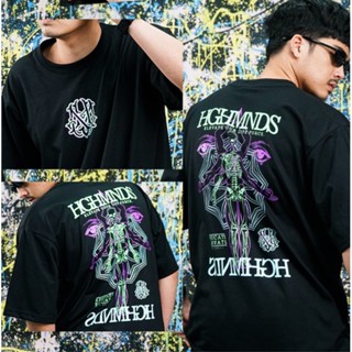 เสื้อยืดผ้าฝ้ายพิมพ์ลายขายดี ✱✒☞ ✜ HGHMNDS ONLINE- EYE HANDED- SKULL BATTLE- NO DRAMA- FIREWALLS- PROPHECY- LIMITLESS- S