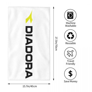 Diadora (2) ผ้าขนหนู ทรงสี่เหลี่ยม ดูดซับน้ํา ขนาด 70x40 ซม. สําหรับเล่นกีฬา โยคะ ฟิตเนส วิ่ง กลางแจ้ง