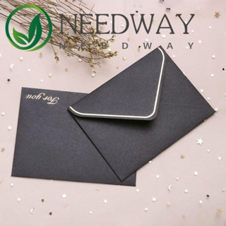 Needway การ์ดอวยพรวันเกิด ลาย Thankgiving เรียบง่าย สไตล์เรโทร สีบรอนซ์ สําหรับตกแต่งซองจดหมาย 10 ชิ้น ต่อชุด