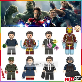 Bruce Banner Minifigures Howard Stark Pepper Steve Rogers Peggy Carter Marvel ของเล่นของขวัญมินิตัวเลข X0264