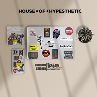 สติกเกอร์ House of Hypesthetic Babes สําหรับติดตกแต่งแล็ปท็อป โน๊ตบุ๊ค สเก็ตบอร์ด || เบบี้