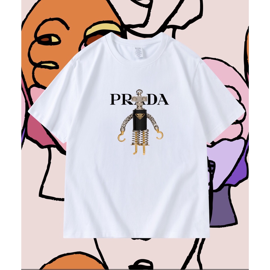 เสื้อยืดคอกลม แขนสั้น ผ้าฝ้าย พิมพ์ลาย ทรงหลวม ลําลอง แบบเรียบ สําหรับผู้ชาย
