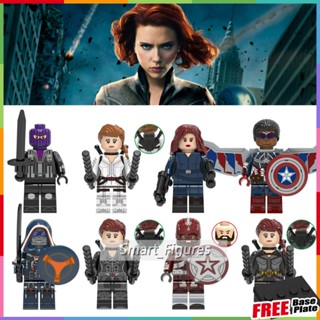 Black Widow Minifigures Natasha Romanoff Taskmaster Falcon Captain of USSR ของเล่นของขวัญ Mini Figures X0272