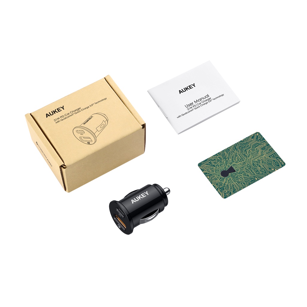 AUKEY CC-Y11 ที่ชาร์จในรถยนต์ 21W PD (18W) Car Charger with QC 3.0 - รูปที่ 6