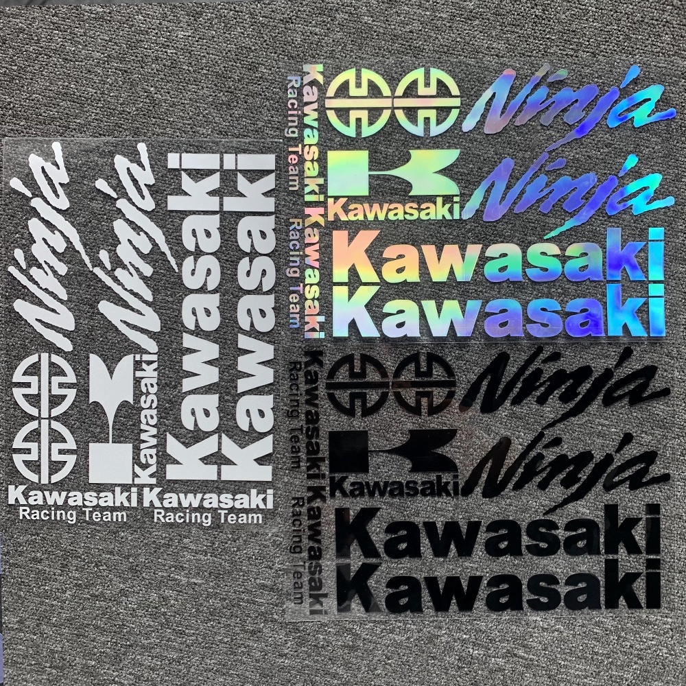 KAWASAKI สติกเกอร์สะท้อนแสง Sidebar ตกแต่งถังน้ํามันเชื้อเพลิงสติกเกอร์ Racing Trem สําหรับ NINJA 25