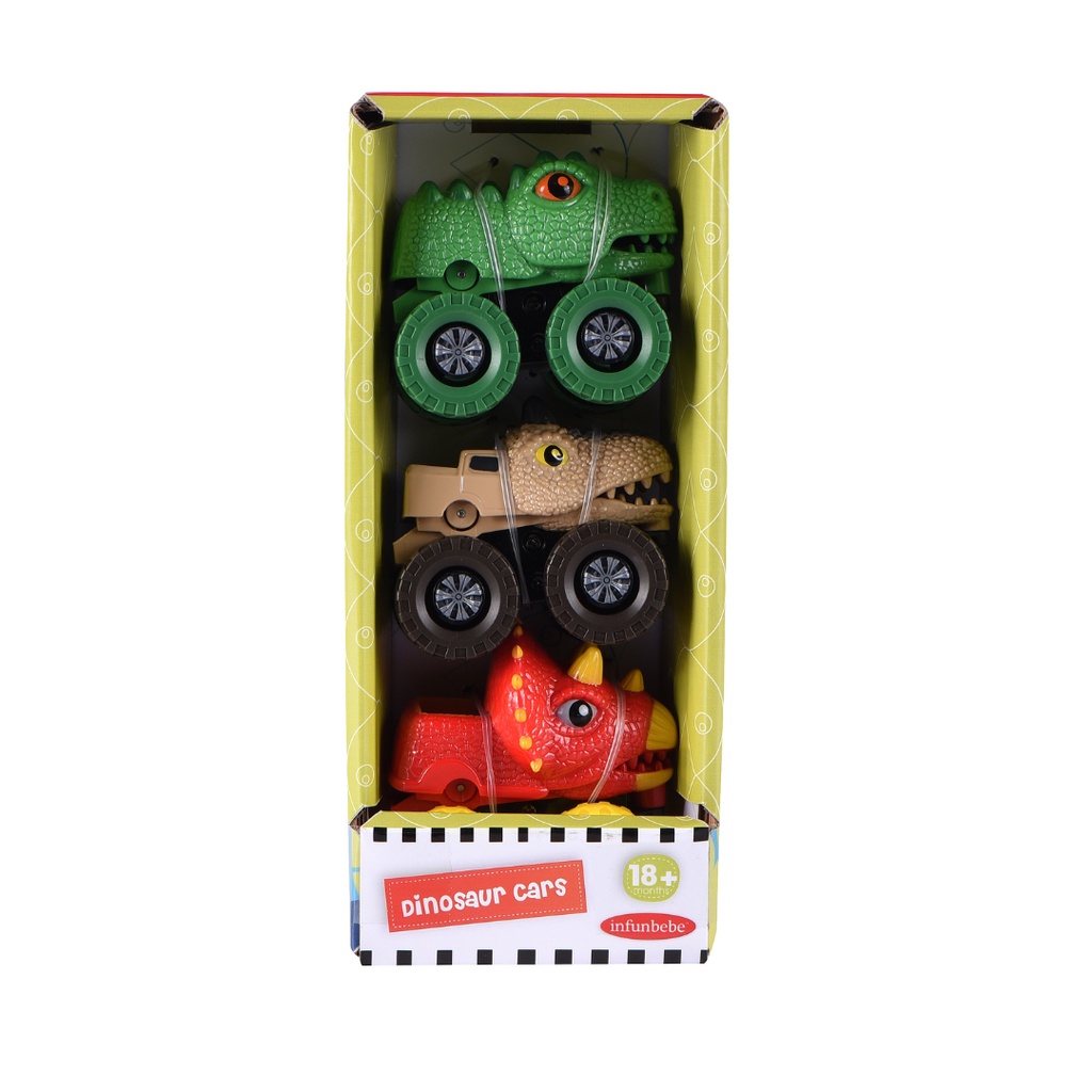 Wel-B x Infunbebe Dinosaur Cars (รถของเล่น ไดโนเสาร์) - ของเล่นเด็ก ไดโนเสาร์ รถไดโนเสาร์ รถของเล่น สร้างเสริมจ
