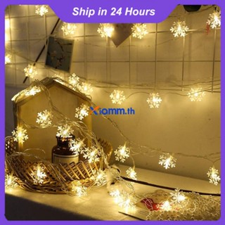 2022ไฟ Led String/Snowflake/Christmas/Hanging Garland/Waterproof/Outdoor And Indoor Decor/Christmas Tree