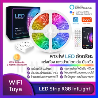 แหล่งขายและราคา🔥ลดเพิ่ม10%🇺🇸ไฟเส้นเกรดเมกา Tuya Smart LED Strip RGB IntLight|Wifi ไฟเส้นแต่งห้องอัจฉริยะ คุมผ่านแอพ เล่นตามเพลงอาจถูกใจคุณ
