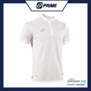 EGO PRIME PM214 : เสื้อโปโลแขนสั้น คอตั้ง สีขาว เสื้อโปโล แอนตี้แบคทีเรีย