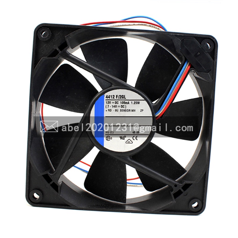 YTH ยี่ห้อใหม่ 4412F/2GL 4412 F/2GL 12VDC COOLING FAN 12025 120*120*25MM