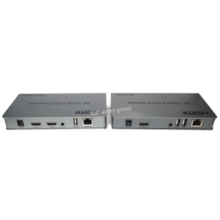 กล่อง HDMI KVM USB lan 120M+USB HDMI IP Extender RJ45 Ethernet CAT 6 7 สายเคเบิลTX RX Cascade การเชื่อมต่อ USB เมาส์