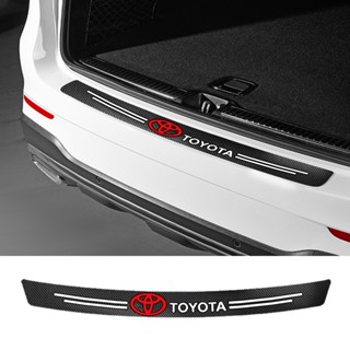 รถ Trunk Trim เหมาะกับ Toyota Camry Corolla Tacoma Hilux Vios Hiace 5D แถบคาร์บอนไฟเบอร์