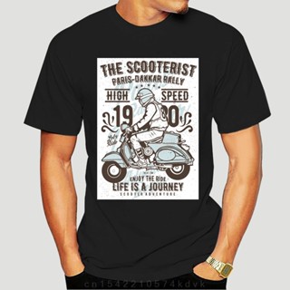 เสื้อสีขาว เสื้อสกู๊ตเตอร์เสื้อยืด Mod บุรุษ Ska Vespa Lambretta S M คลาสสิกทีมาเตน S-3XL 3071X