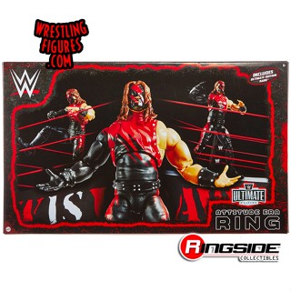 (Pre-Order) WWE Attitude Era Real Scale Wrestling Ring Playset w/ Kane Ultimate Edition Exclusive Figure