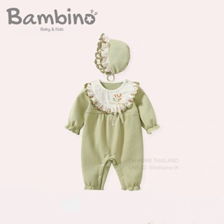 Bambino ชุดจั๊มสูทเด็กทารกผู้หญิง ชุดรอมเปอร์  ชุดบอดี้สูท   ชุดเด็กอ่อน ชุดเด็กแรกเกิด  Baby Bodysuits Jumpsuits