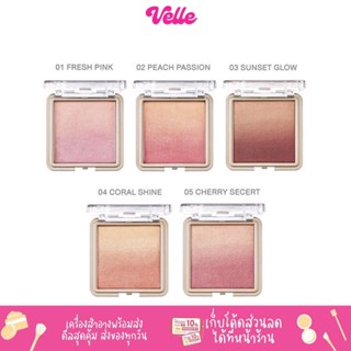 [📦 ส่งด่วน - ราคาถูก ] บลัชออน Cute press Nonstop Beauty Ombre Blush ขนาด 5 กรัม