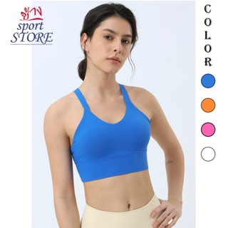 【ช้าง STORE】✨✨Sport Bra ชุดชั้นในสปอร์ตบาร์ ดันทรงรูปตัว v ชุดออกกำลังกาย คอกลม เสื้อออกกำลังกาย สำหรับผู้หญิง