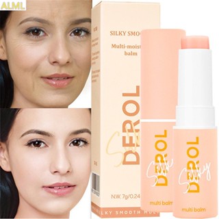 Derol Silky Smooth Multi Balm Stick บาล์มเด้ง หลายบาล์ม ชุ่มชื้น กระจ่างใส ผิวหมองคล้ํา โทนครีม เครื่องสําอางเกาหลี 7 กรัม