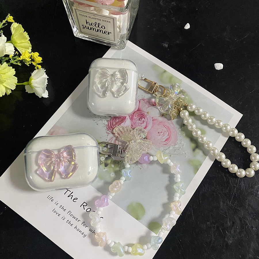 Redmi Buds 3 Pro เคสผีเสื้อสีสันสดใสสําหรับ Xiaomi Redmi Buds 3 Lite เคสซิลิโคนหูฟังใส Redmi buds3 P