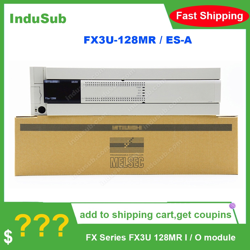 PLC FX3U-128MR/ES-A FX3U-128MT/ES-A Melsec FX Series FX3U PLC โปรแกรม Logic Controller Automation co