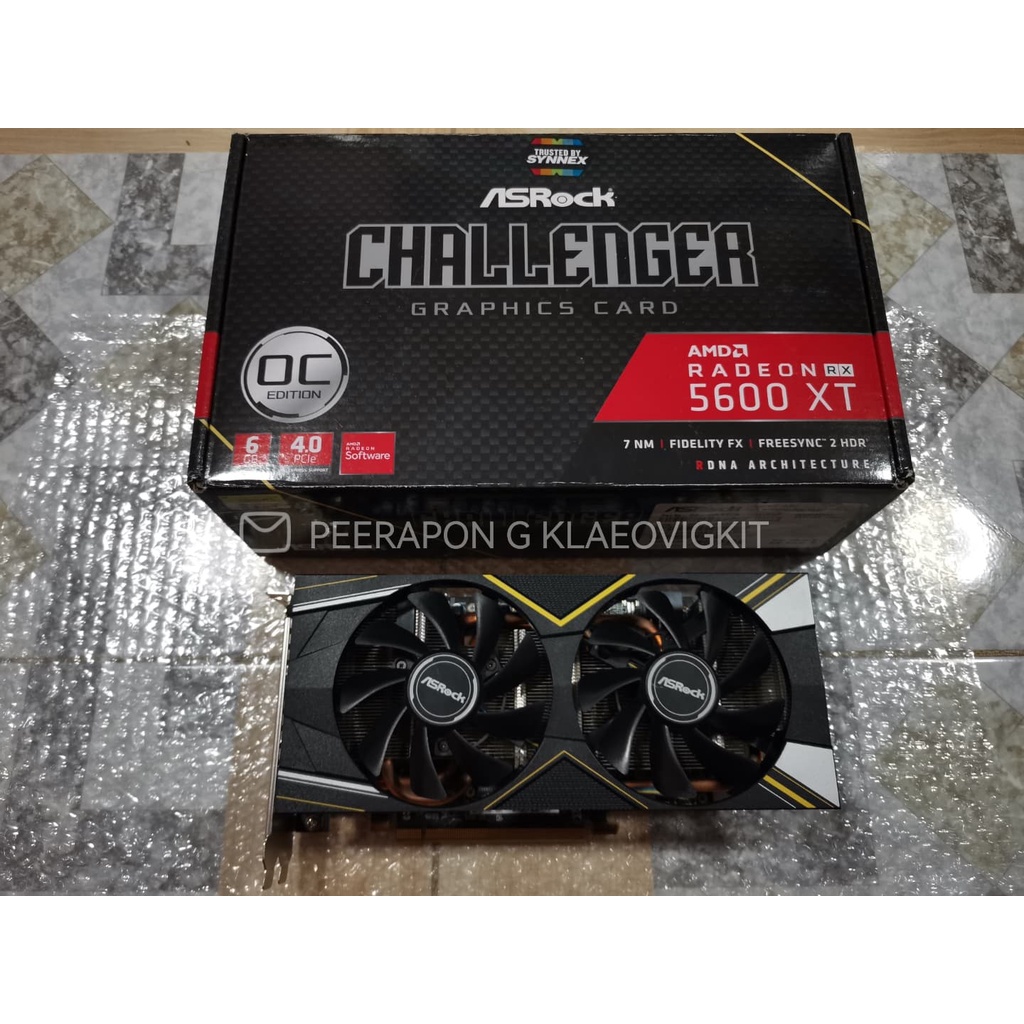การ์ดจอ ASROCK RX 5600 XT Challenger D 6G OC