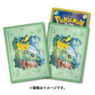 [Pokemon Japan] Sleeve - ลาย Gift of the Forest ลิขสิทธิ์แท้ Pokémon Center สลีฟ, ซองการ์ด, ซองใส่การ์ด, Sleeve