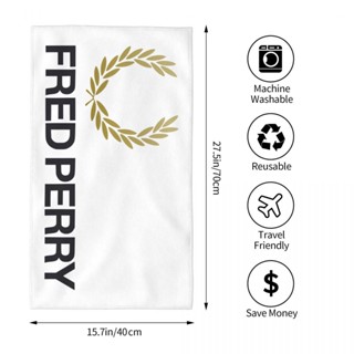 Fred Perry (1) ผ้าขนหนู ทรงสี่เหลี่ยม ขนาด 70x40 ซม. สําหรับออกกําลังกาย โยคะ วิ่ง กลางแจ้ง