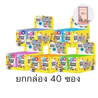 (ยกกล่อง) Inaba Juicy Bites ขนมแมวแบบเม็ดนิ่ม ขนาด 11.3 กรัม x 40 ซอง