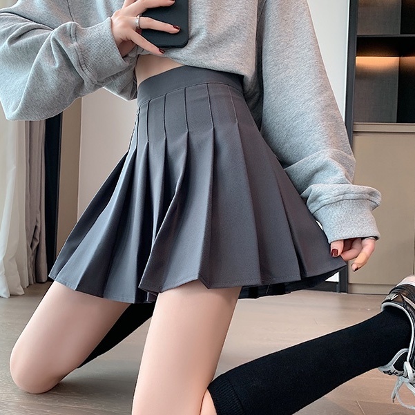 กระโปรงเทนนิส สีพื้น เสื้อผ้าแฟชั่นผู้หญิง