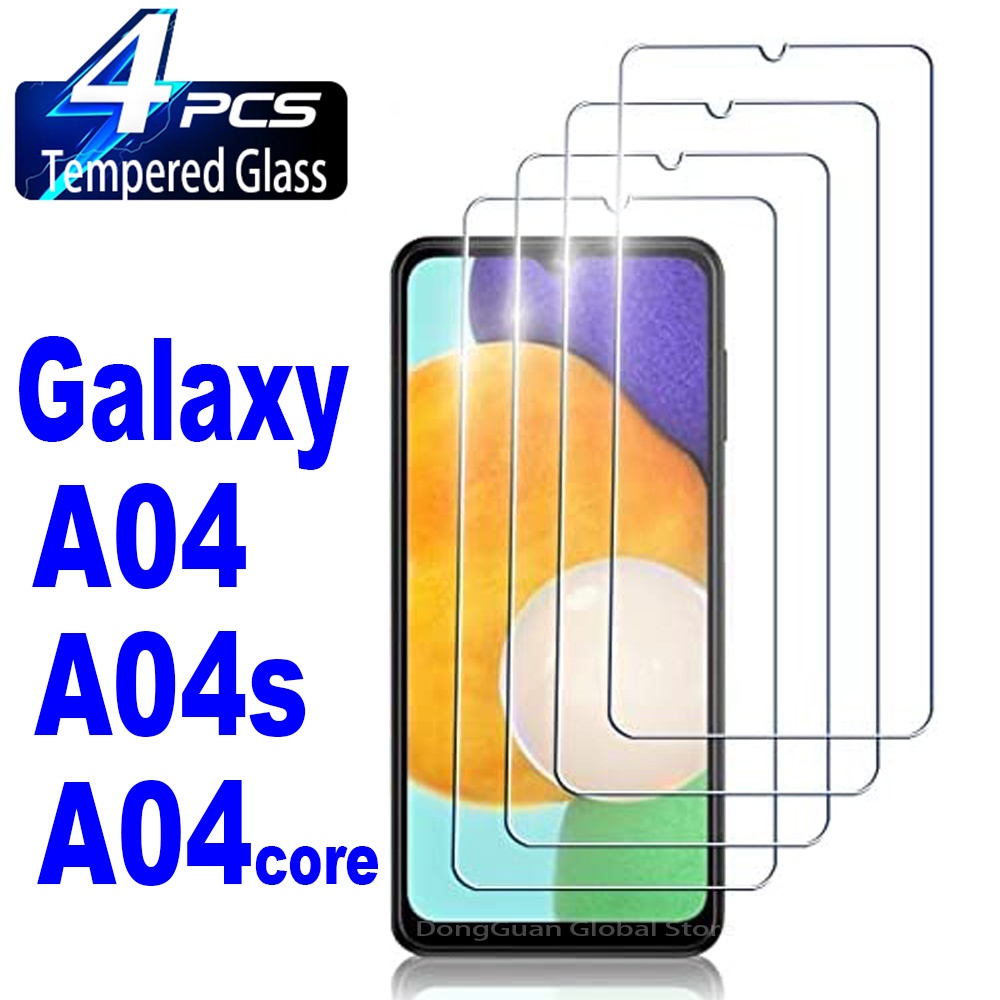 2/4 ชิ้น Samsung Galaxy A04S A04 Core A14 A23 4G 5G ป้องกันหน้าจอฟิล์มแก้ว Samsung Galaxy M13 M12 F1