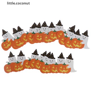 [little.coconut] 50 ชิ้น / ล็อต ฟักทองผี DIY ฮาโลวีน ของขวัญ ลูกอม กระดาษ การ์ดอมยิ้ม บูติก