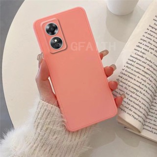 พร้อมส่ง ใหม่ เคสโทรศัพท์มือถือ ซิลิโคนนิ่ม TPU สีพื้น เรียบง่าย แฟชั่น สําหรับ OPPO A78 5G A78 OPPOA78 2023