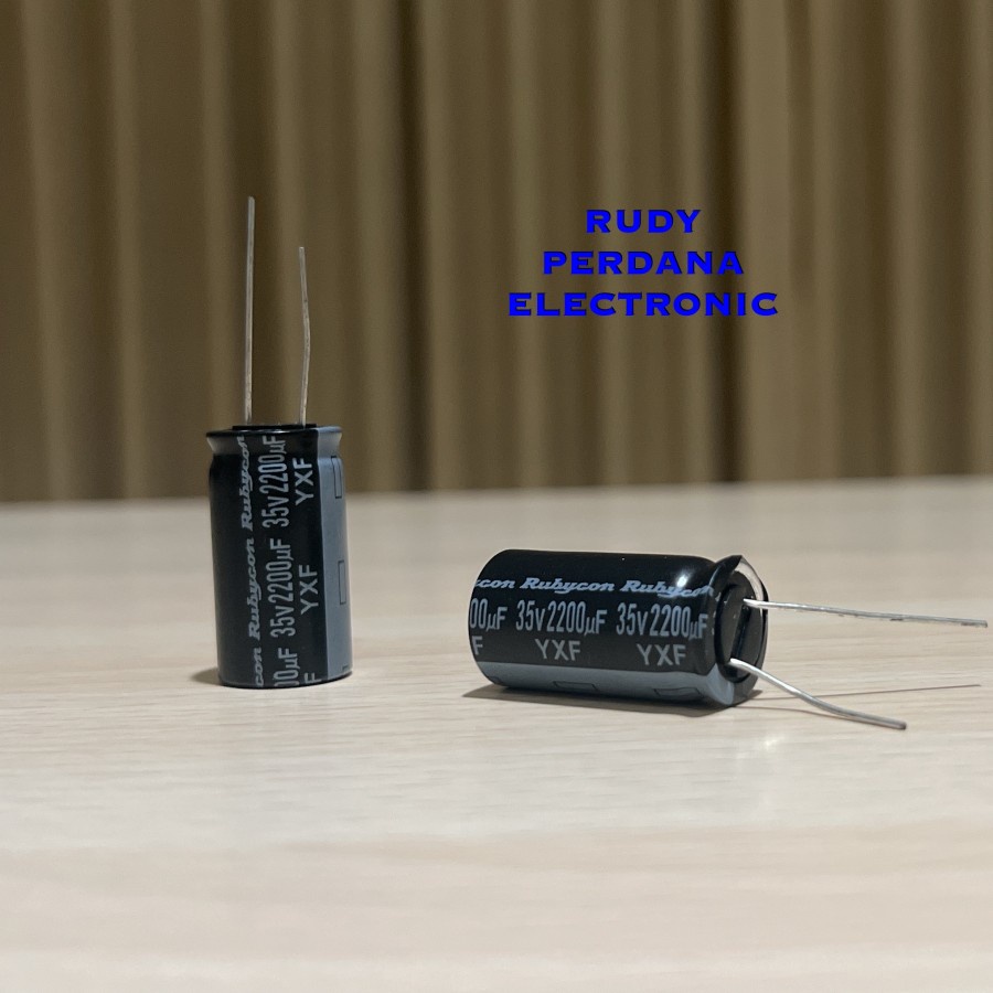 คาปาซิเตอร์ ELCO ELKO 2200UF 35V 2200 UF 35 VOLT