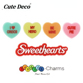 【Cute Deco】กระดุมเรซิ่น รูปการ์ตูน Love (6 แบบ) Love Yellow Love Orange Love Pink Love Blue Charm Button Crocs Cute Jibbitz Croc Shoes Charm สําหรับตกแต่งรองเท้า