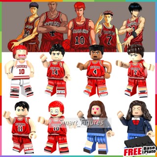 Slam Dunk Minifigures บาสเก็ตบอลกีฬาตัวการ์ตูน Sakuragi Hanamichi ของเล่นของขวัญ Mini Figures PG8092