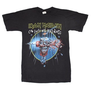 เสื้อผ้าผชLsmtx1 เสื้อยืดผ้าฝ้าย พิมพ์ลาย Iron Maiden I Can Play With Madness Tour 2012 พลัสไซซ์ สําหรับผู้ชายS-5XL