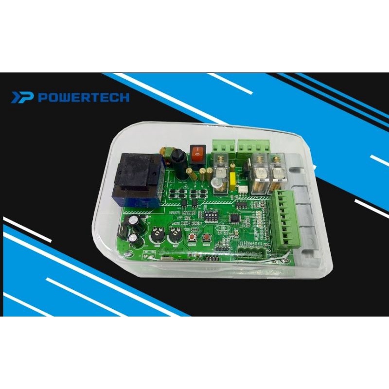 แผงควบคุม มอเตอร์ประตูรีโมท รุ่น AC ยี่ห้อ Powertech