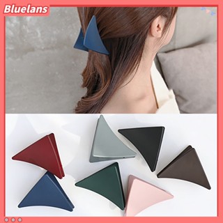 【 Bluelans แฟชั่นสตรีกิ๊บติดผมทรงสามเหลี่ยมสีพื้น