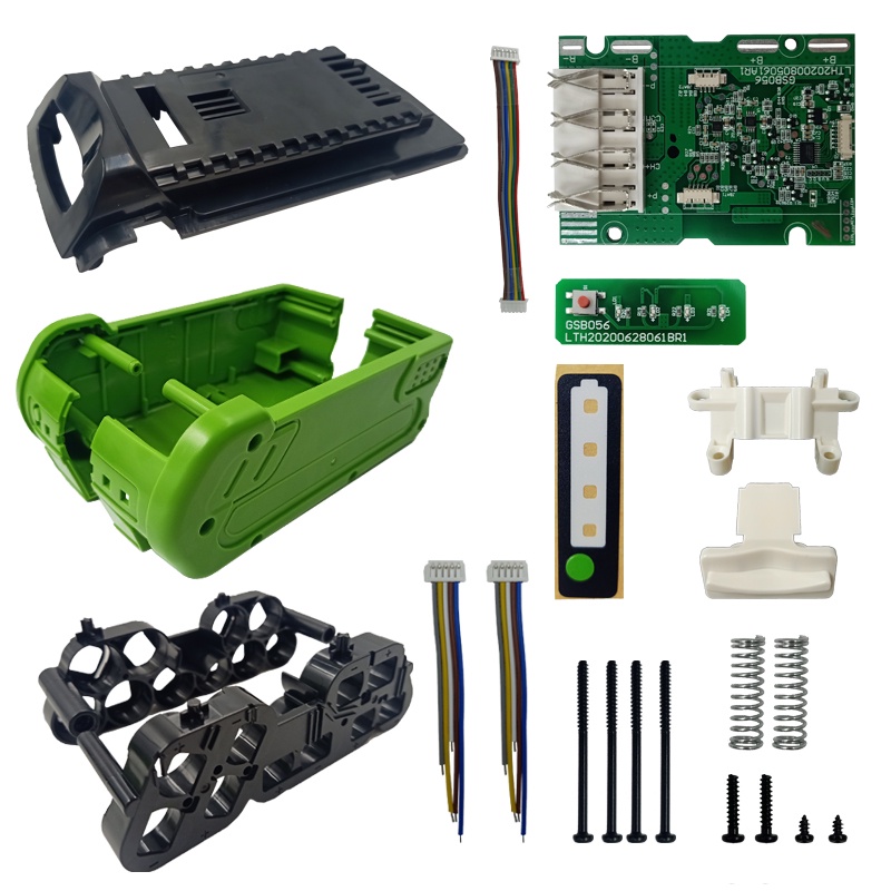 10*18650 version Battery Plastic Case Charging Protection Circuit Board PCB for greenworks 40V Lawn mower cropper grass