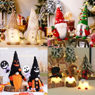 Creative Gnome Christmas Faceless Doll Merry Christmas Decorations Led Glowing Christmas Home Ornament Xmas Gifts [COD]