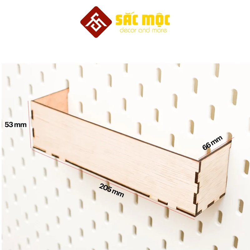 อุปกรณ์เสริม Pegboard สไตล์ IKEA 15 - ชั้นวางของแบบแขวนสําหรับ Pegboard