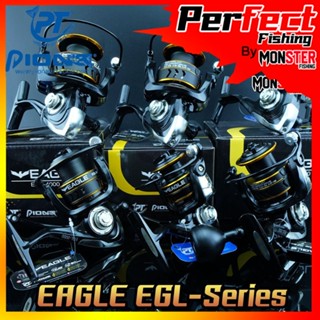 รอกสปินนิ่งอีเกิล PIONEER EAGLE EGL-1000/2000/3000/4000/5000/6000 (สีดำทอง)