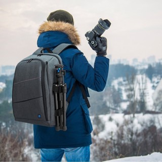 PULUZ Outdoor Backpack  Bag กระเป๋าเป้ สะพายหลัง กันน้ำ  สำหรับเก็บกล้อง DSLR ดิจิตอล เลนส์ และอุปกรณ์