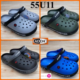 ADDA 55U11 รองเท้าหัวโต (7-10) สีดำ/เทา/เขียว/ฟ้า ยลอ