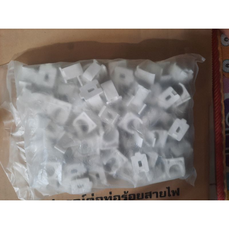 ก้ามปูPVC(แพ็ค100ตัว) งานหนา แข็งแรง ไม่แตกหักง่าย