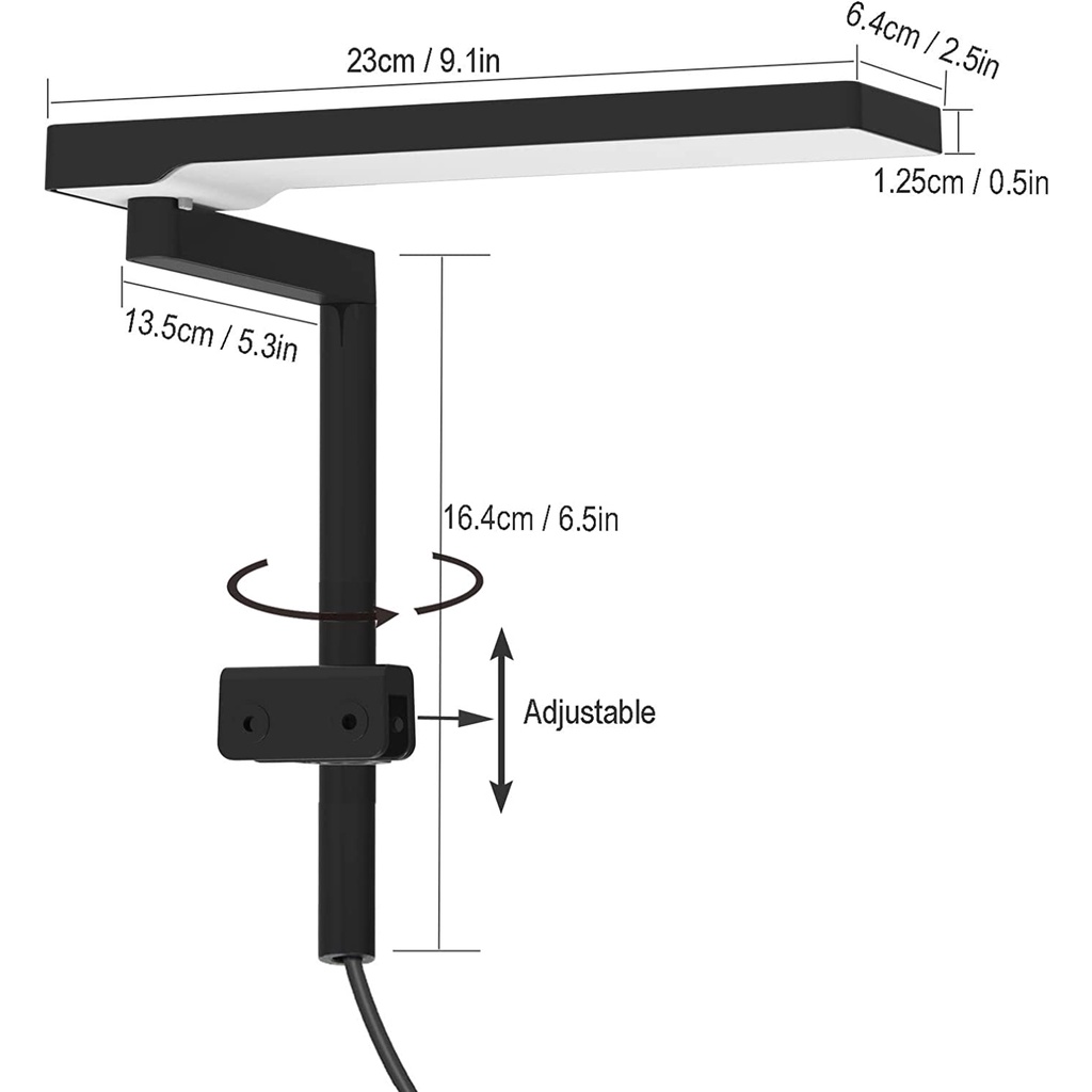 （การจัดส่งที่รวดเร็ว)15 วัตต์ LED Full Spectrum Nano Aquarium Light, โคมไฟพิพิธภัณฑ์สัตว์น้ำพร้อมตัวจับเวลา, การควบคุมแอพอัจฉริยะตู้ปลาไฟ RGB LED, พระอาทิตย์ขึ้นดวงอาทิตย์ดวงจันทร์, โหมด DIY, แสงคลิป - รูปที่ 3