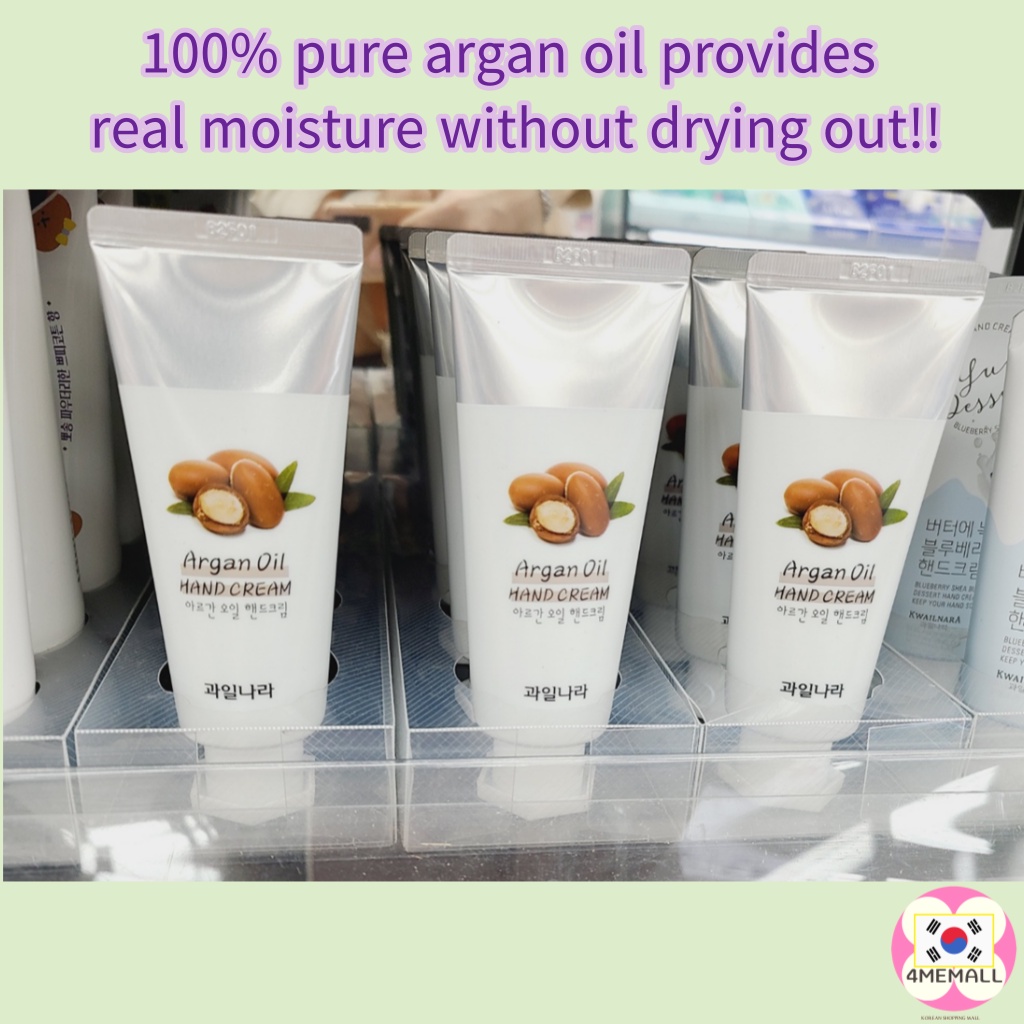 [KWAILNARA] Argan Oil Hand Cream 60g 1P, Wrinkle Improvement Functional Cosmetics / Made in Korea/ Nail care / Moisturizing / daiso