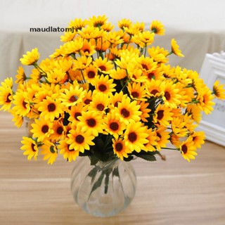 Maud     14 Head Fake Sunflower Artificial Silk Flower Bouquet Home Wedding Table Decor EN