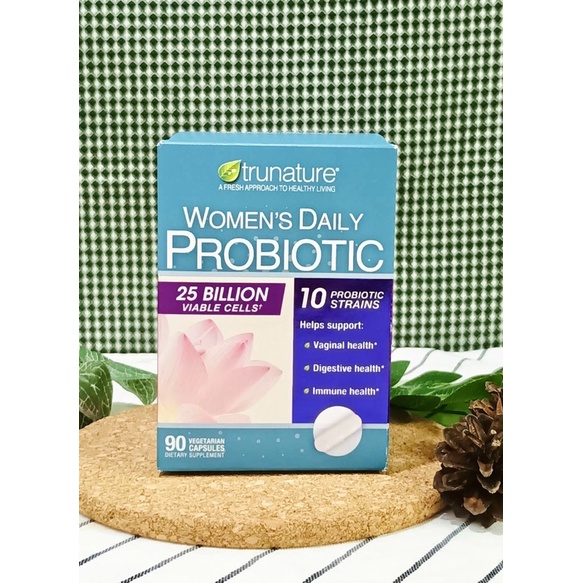 Trunature Women's Daily Probiotic โปรไบโอติก สำหรับผู้หญิง ดูแลภายใน 90เม็ดจากอเมริกา